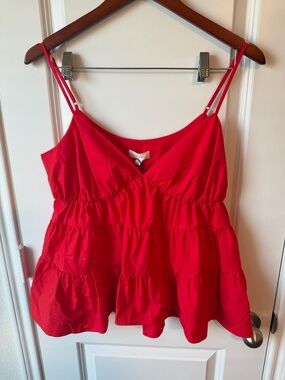 ⚡️NWT A Loves A - Red Tiered Spaghetti Strap Women's Top